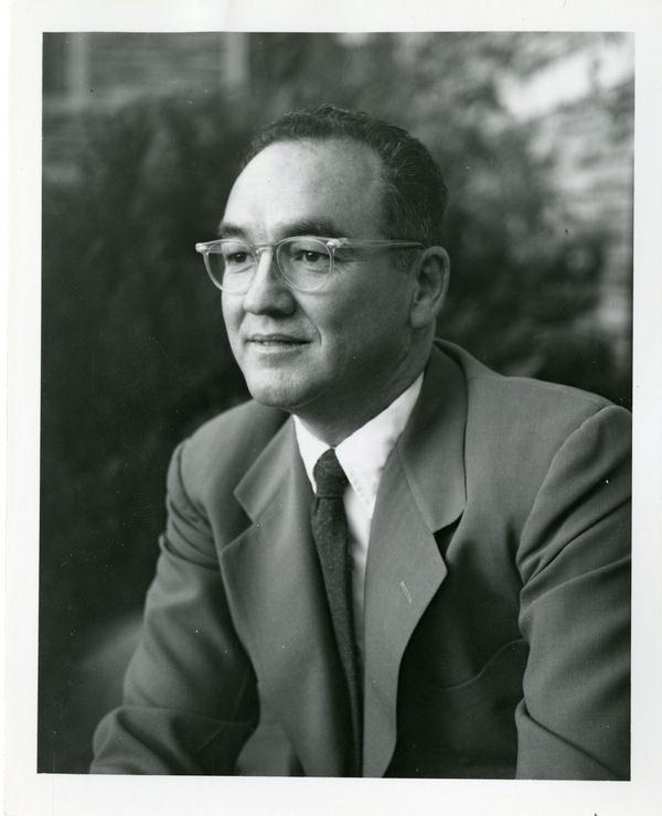 Walter Orr Roberts wearing glasses and looking to the left.